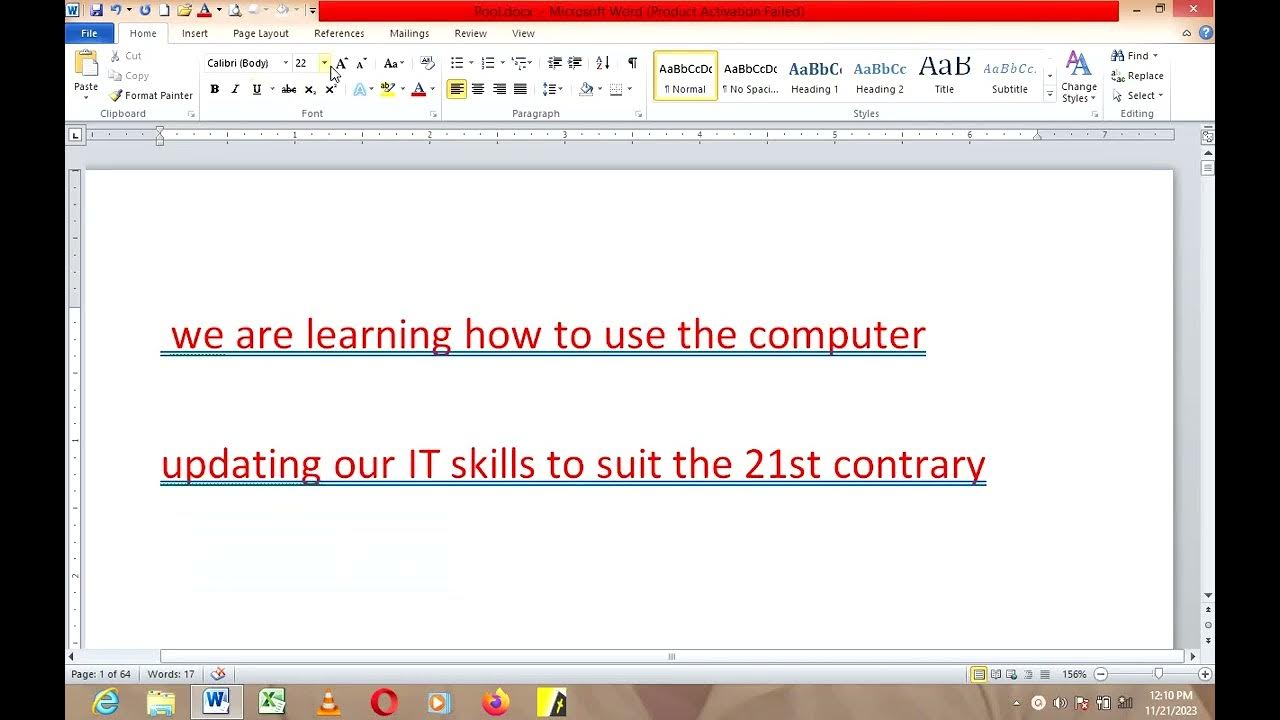 Ms Word Lesson 2 - YouTube