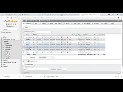 How to Import, Delete, truncate Database in MyPhpAdmin using WampServer