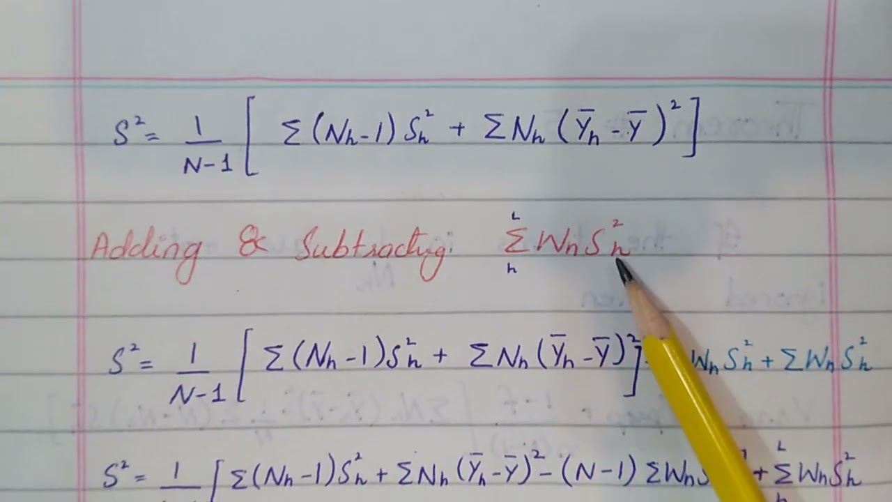 stratified random sampling theorem# 5