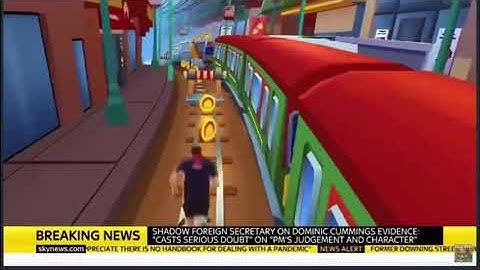 Matt Hancock in subway surfs