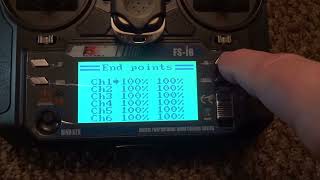 How to Set End Points Flysky FS I6X