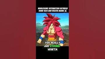 Wholesome Interaction Between Goku Ssj4 And Vegeta Daima 🤯 #crashout #ssj4goku #sparkingzero #dbz