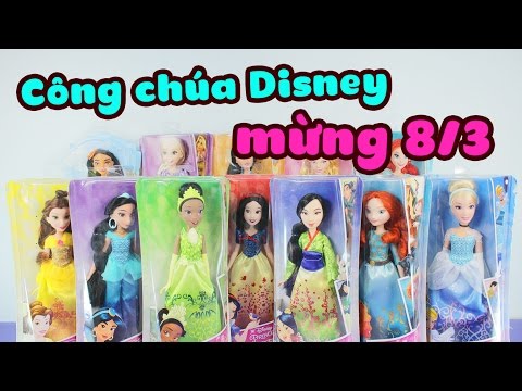 Mở đồ chơi Công Chúa Disney, mừng ngày 8-3 !!! - ToyStation 32