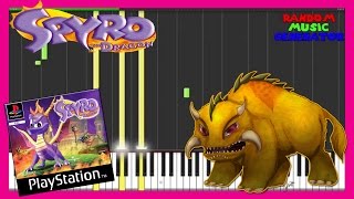 Alpine Ridge - Spyro The Dragon - Piano Tutorial [Synthesia♫]