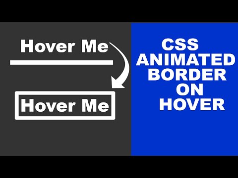CSS Animated Border Effect on Hover || HTML and CSS