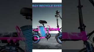 750W Pink Folding Electric Bike With 48V20Ah Lithium Battery.shop Now
