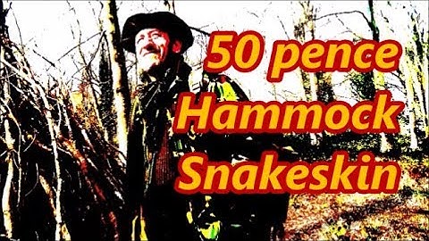 50 pence hammock snakeskin ...bexbugoutsurvivor