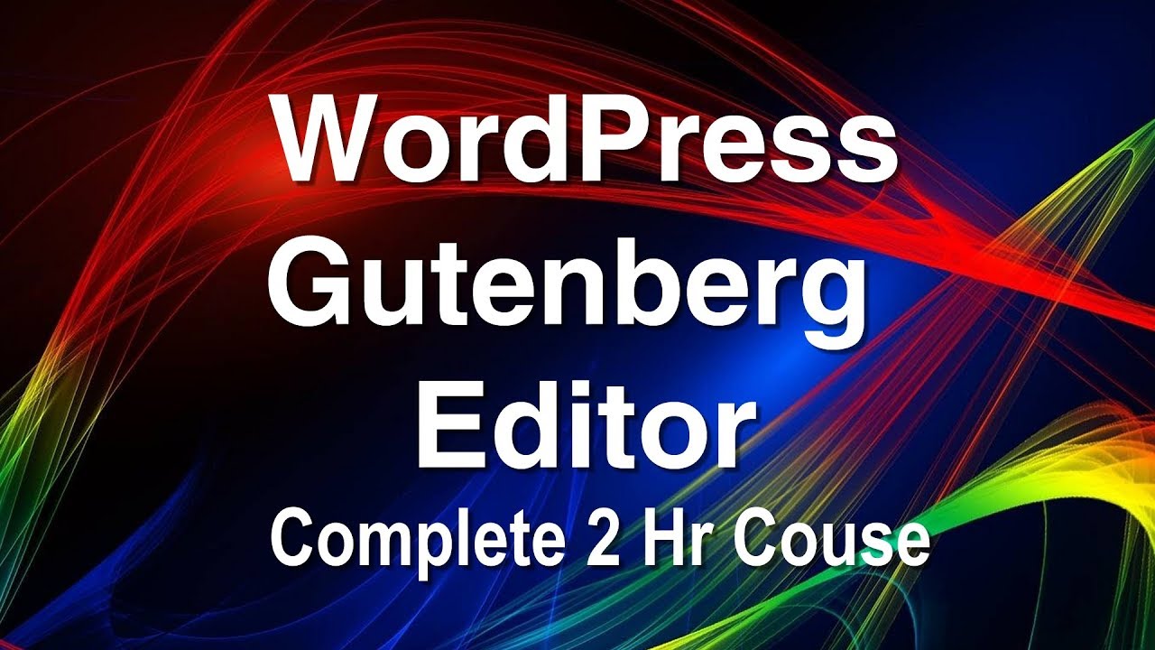 WordPress Gutenberg Editor - YouTube