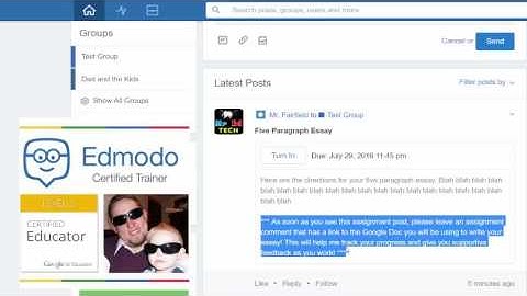 How to Use Edmodo and Google Docs to Enhance Teacher Feedback to Students!