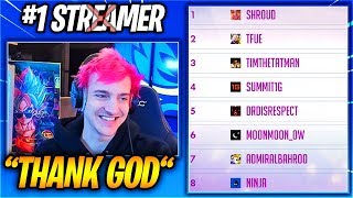 Ninja Explains Why He Is HAPPY Not Being #1 *TOP* Twitch Streamer Anymore