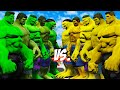 TEAM GREEN HULK VS TEAM YELLOW HULK - HULK BATTLE - EPIC SUPERHEROES WAR