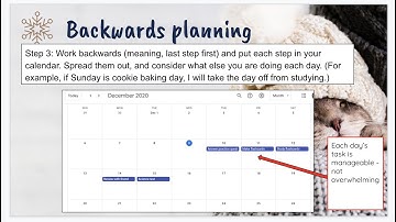 Study Tip: Backwards Planning
