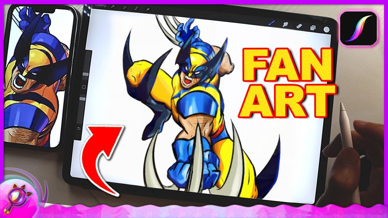 Как нарисовать Росомаху из Людей Икс