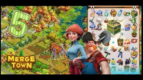 Merge Town : Design Farm 🌻Level 6 🌽🥕 Part 5