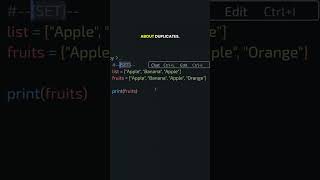 Python Sets Explained in 1 Minute ⚡