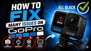 Fix 100% GoPro Issues: Frozen Video or Not Turning On | Secret solution Hero8-13 &amp; Mission 1