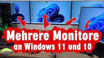 Mehrere Monitore an einem PC oder Laptop anschließen Windows 11 und 10 - welche Adapter und Kabel