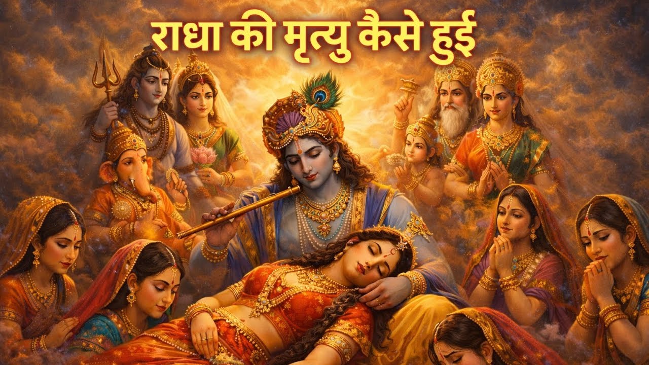 👉 राधा जी की मृत्यु कैसे हुई? 😢 श्री कृष्ण भी रो पड़े | Radha Krishna True Story | SagaBhaktiHub
