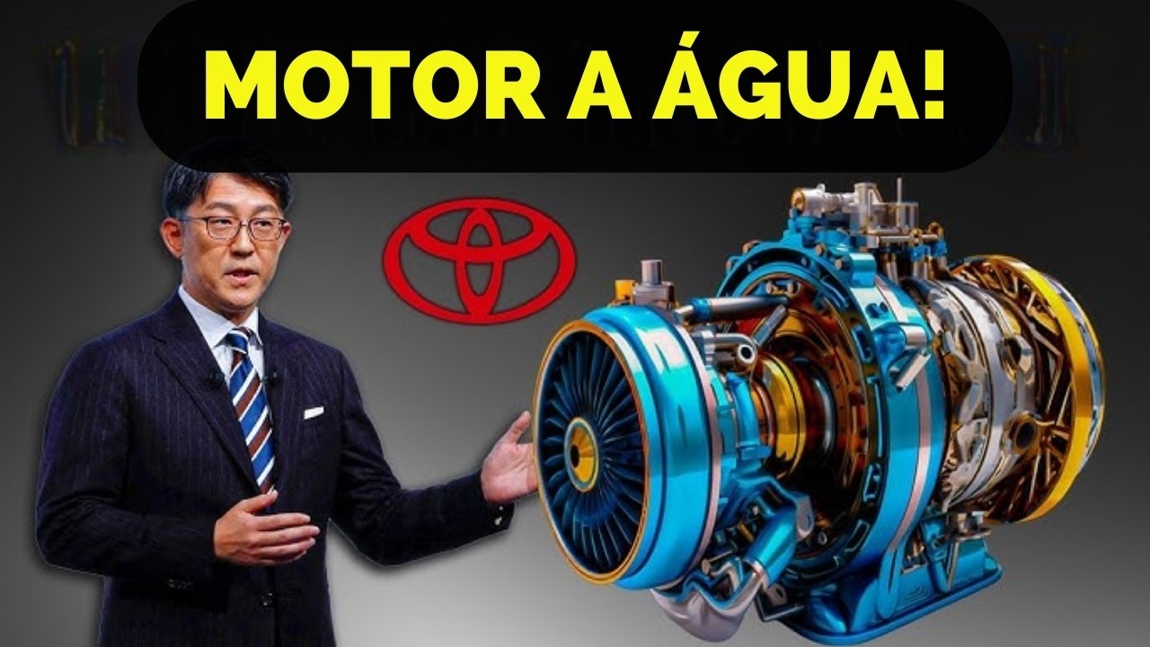 O CEO da Toyota lança uma bomba： este NOVO MOTOR A ÁGUA vai ACABAR com os carros elétricos! 1920x108