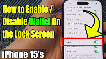 iPhone 15/15 Pro Max: How to Enable/Disable Wallet On the Lock Screen