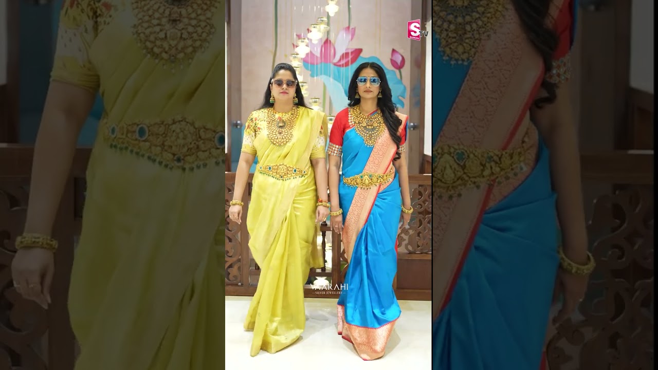 Vaarahi store లో star attraction Laya 🌟#ActressLaya #VaarahiSilks #VaarahiJewellery #celebrityvisit