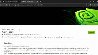 Famous NVIDIA N.Ex.T Program 2026 | B.Tech & M.Tech Eligible | Apply Now Profile