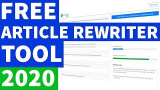 Article Rewrite Tool | How to Rewrite Articles Using My FREE Article Rewrite Tool screenshot 5