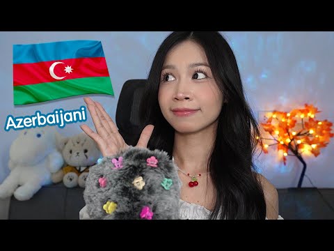 ASMR in Azerbaijani 🇦🇿 Learn Basics Phrases, Colors, Days of The Week 🤓📚✨