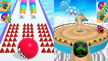 ✅ Satisfying TikTok Games - Ball Run 2048, Going Balls - All Level Gameplay