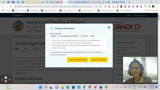 Citing Ancient and Medieval History Database in NoodleTools