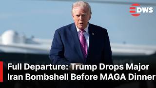 FULL DEPARTURE: President Trump Issues Strong Iran Warning Before Leaving for Virginia Event | AC1E