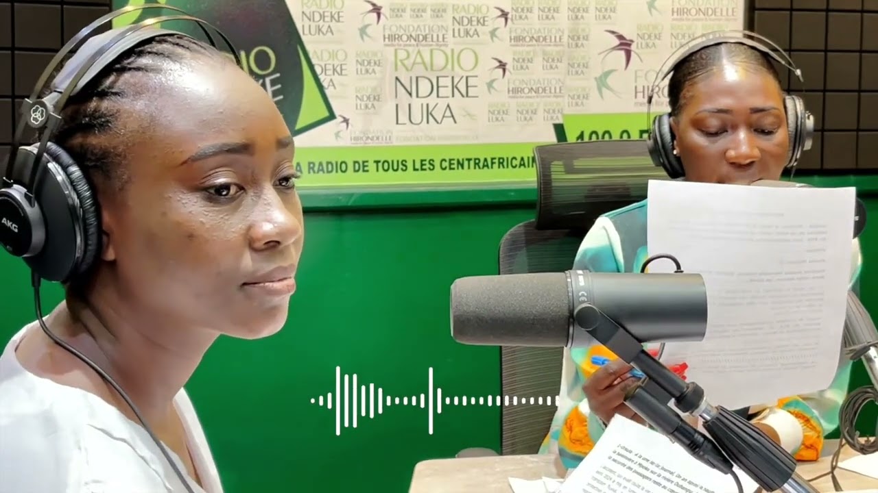 Le premier journal en Sango de la nouvelle grille de programmes de Radio Ndeke Luka