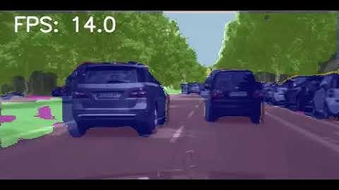FWDNXT Inference Engine autonomous driving segmentation demonstration