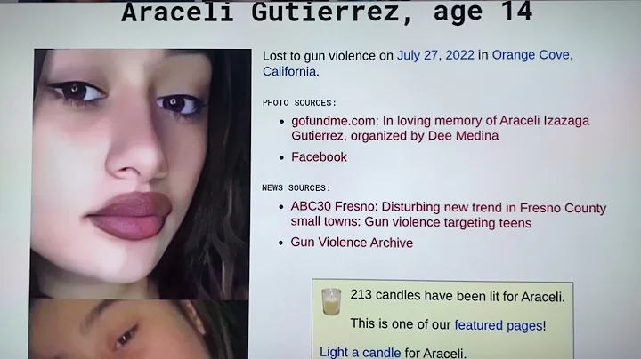 ORANGE COVE, CALIFORNIA ARACELI GUTIERREZ 14 YR OL...