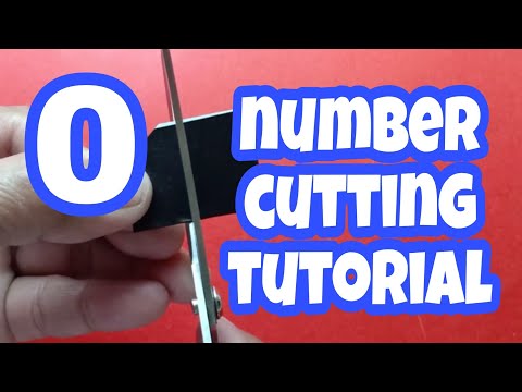 Number cutting tutorial (0) #number #tutorial