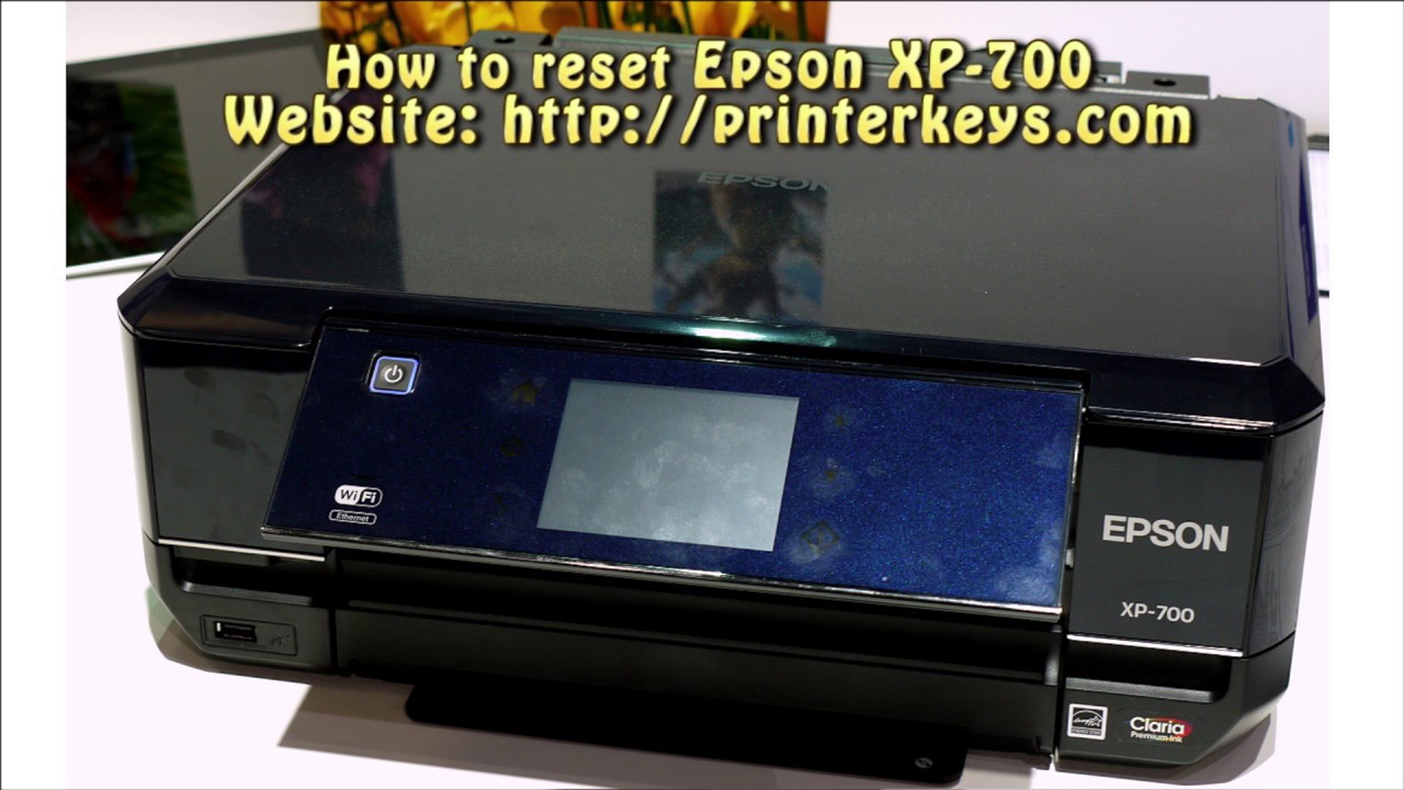 Reset Epson XP 700 Waste Ink Pad Counter - YouTube