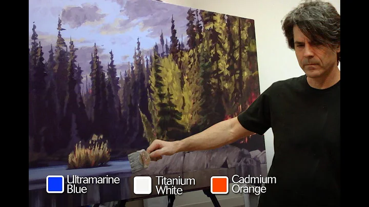 How to Paint Water, Trees and Rocks -  Painting tu...