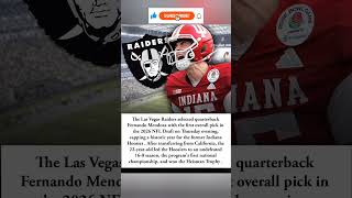 From Unranked to Unforgettable: Indiana's Fernando Mendoza Selected No. 1 Overall by the Raiders#NFL