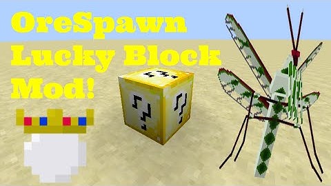 Minecraft: {MANTIS ARMY, RUBIES, & BEE ARMY!} OreSpawn Lucky Block Mod Showcase!