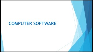 Lesson 10: COMPUTER SOFTWARE (GRADE 8 RATIONALISED NOTES) screenshot 1