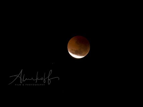 Blood Moon Eclipse Timelapse Night Day 2018