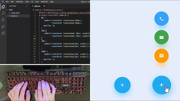 ASMR Programming - Floating Button using Html CSS - No Talking