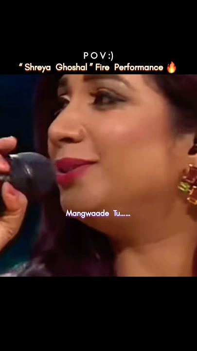 Fire Performance 🔥Shreya Ghoshal #lyricsvideo #voice #live #shreyghoshal