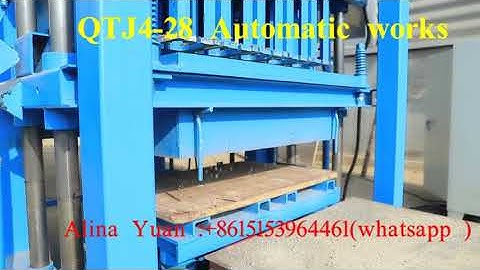 QTJ4 28 Meduim Automatic block making machine factory price