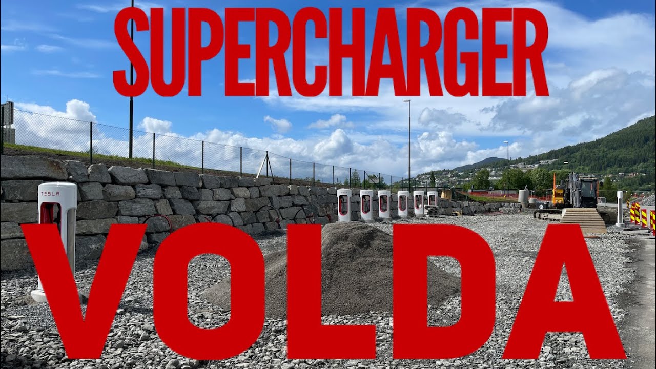 Tesla Supercharger Volda soon!), Norway / Norwegen /