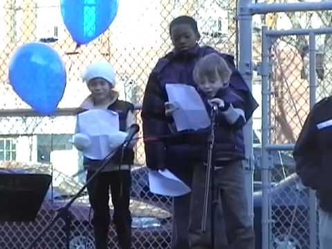 Marty Markowitz attends the Barrier Free Playground ribbon cutting that he helped fund at PS10 in Brooklyn, NY.