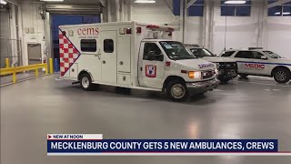 Mecklenburg County receives 5 additional ambulances due to increased calls for service during pandem