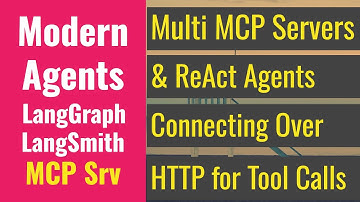 MCP & Lanchain: Multi MCP Servers Connecting ReAct Agents Built w/ LangChain & LangGraph Over HTTP