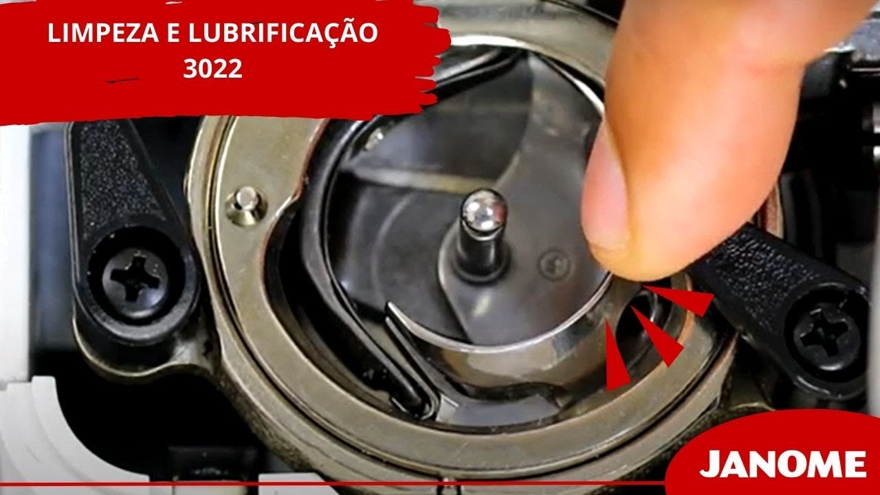 Limpeza e lubrificação Janome mecânica 3022