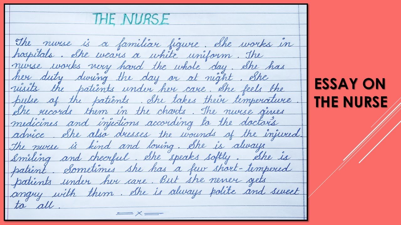 how to write a nursing essay